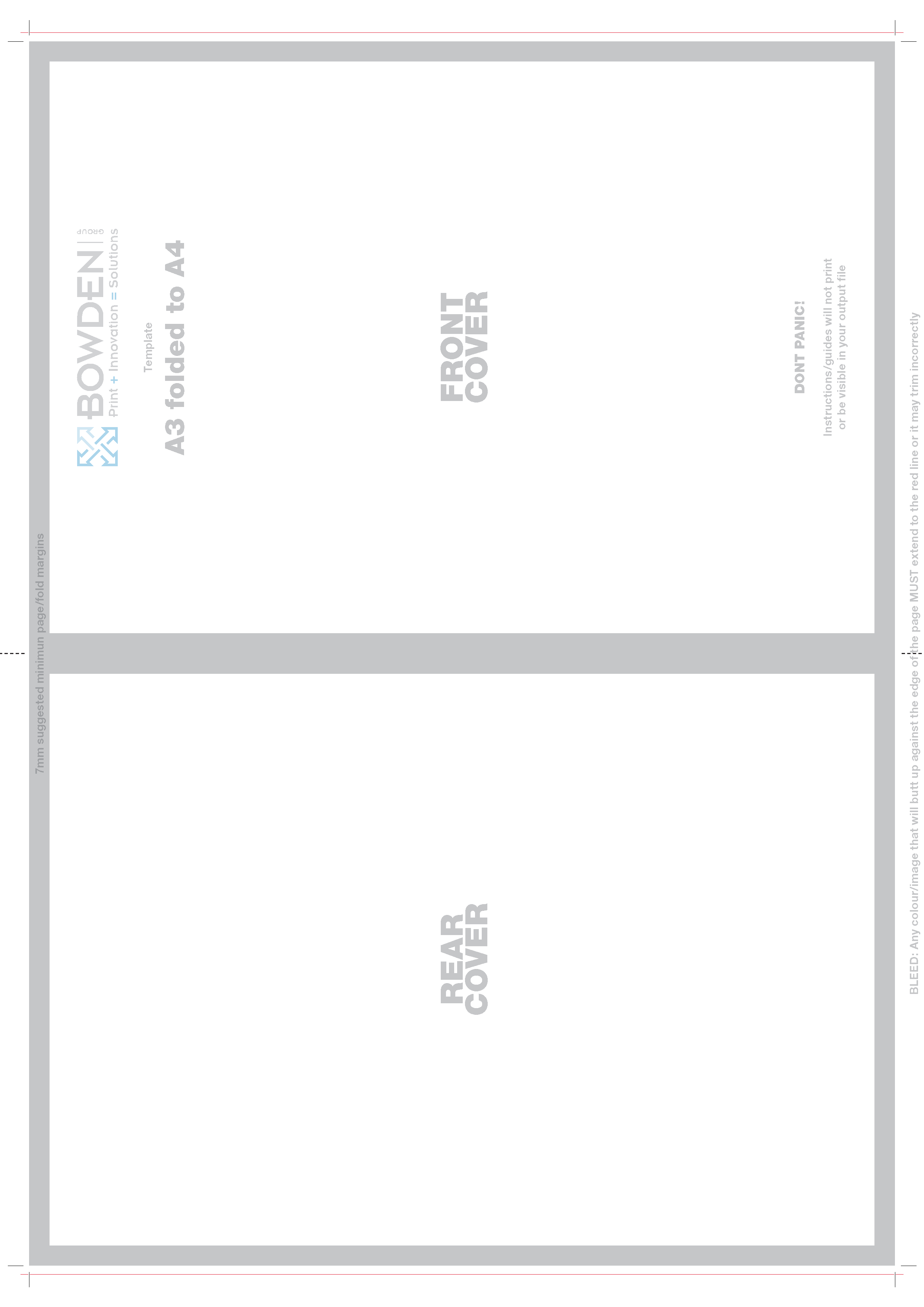 Template – A3 fold to A4
