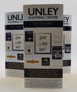 Promotional Table Talker Unley Shopping Centre