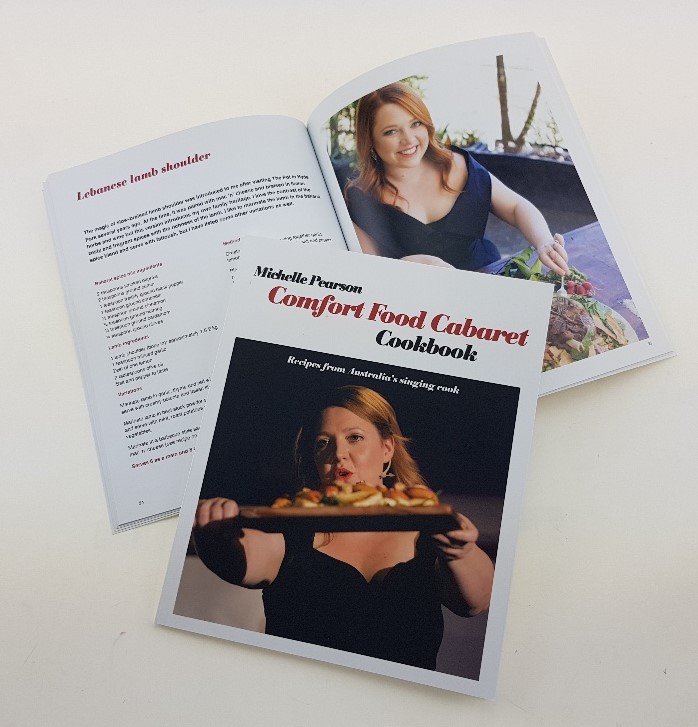 Cookbook printing for Michelle Pearson, Australia's Singing Cook