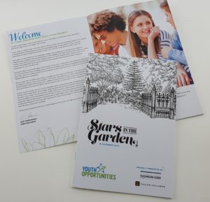 Youth Opportunities "Stars In The Garden" printed brochure.