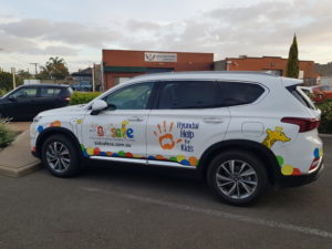 Kidsafe vehicle wrap and signage