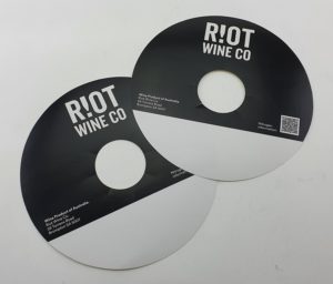 Keg labels for Riot Wine Co.