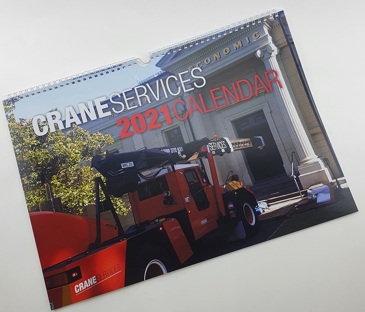 2021 Crane Services promotional calendar