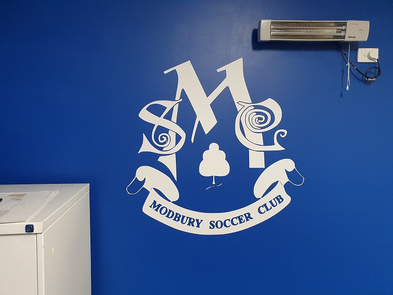 Vinyl Wall Signage for Modbury Soccer Club