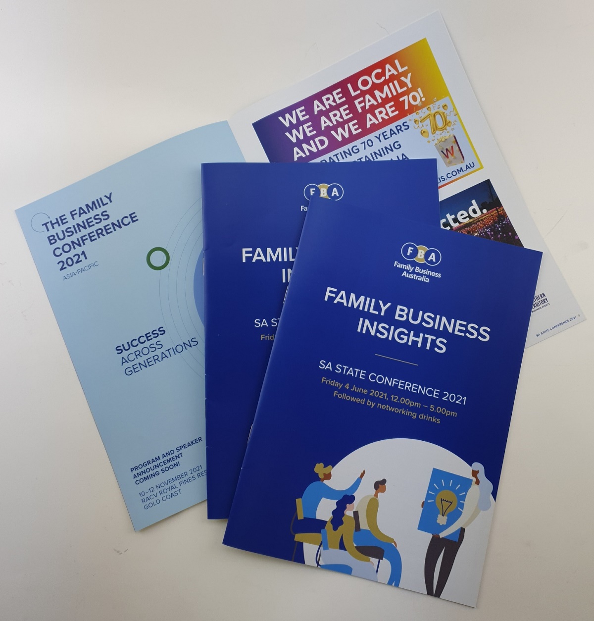 Printed brochure for Family Business Australia