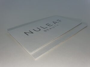 Duplex digital printing custom business cards