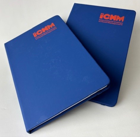 Custom-branded promotional products like this notebook from Bowden Print Group.